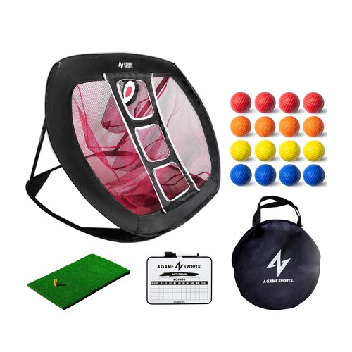 Golf chipping net with mat - chipping,